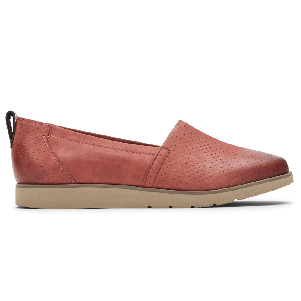 Rockport Slip-On For Womens Red - Cobb Hill Laci - LB1238054